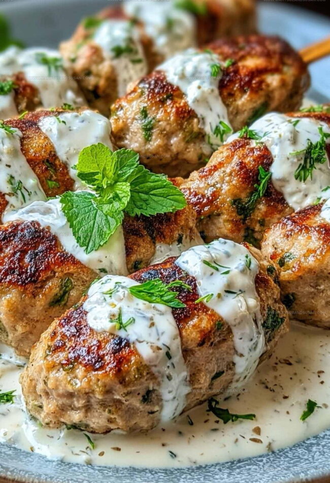 How to Make Chicken Kofta with Garlic Yogurt Sauce