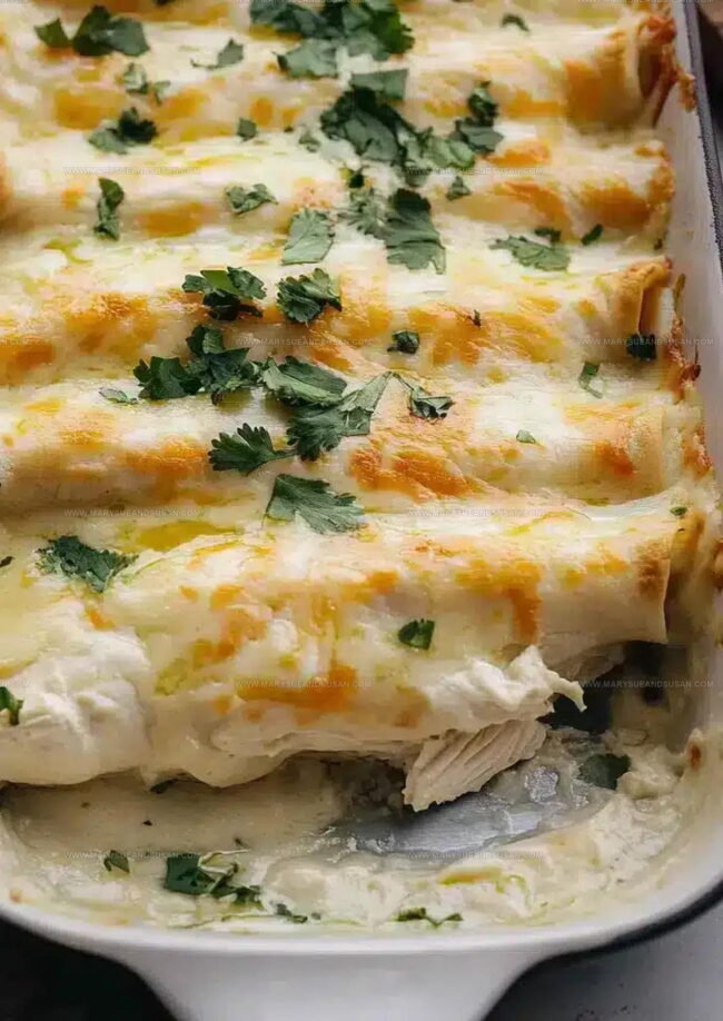 Refined Cooking Notes for White Chicken Enchiladas