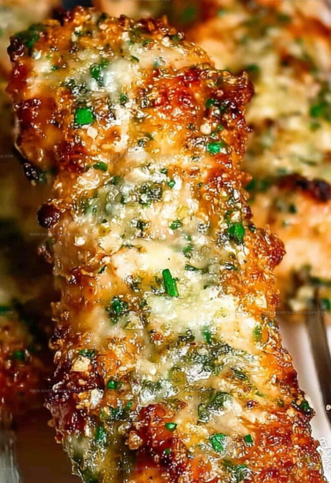 How to Make Garlic Parmesan Chicken Skewers