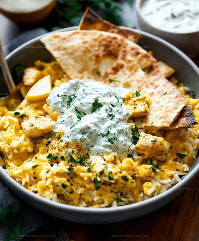 Cooking Method for Chicken Tzatziki with Rice