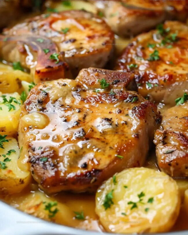 Steps for Making Pork Chops With Scalloped Potatoes
