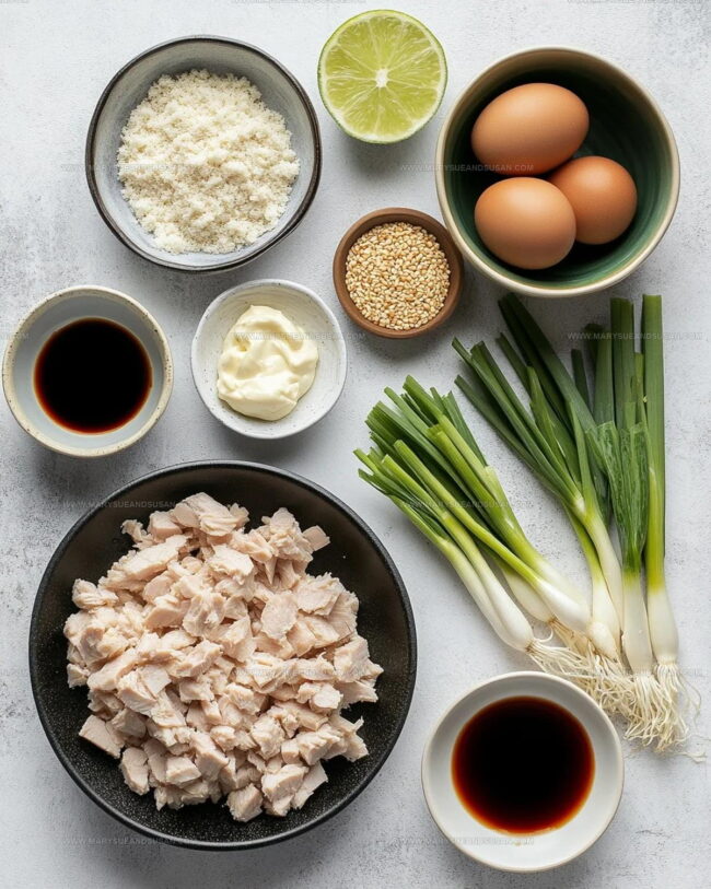 What Goes Into Asian Tuna Cakes with Spicy Mayo