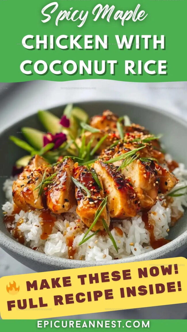 Keeping Spicy Maple Chicken And Coconut Rice Fresh