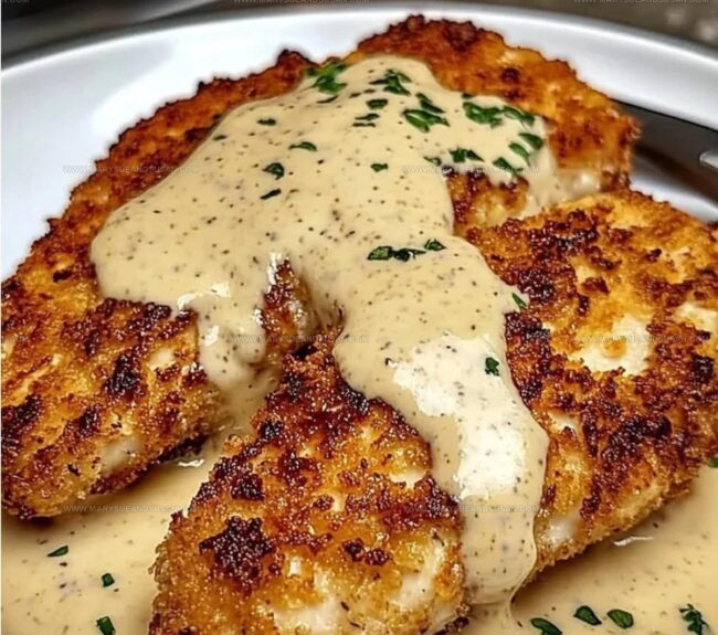 How to Cook Parmesan Crusted Chicken With Garlic Sauce