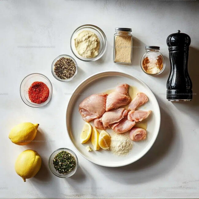Lemon Garlic Parmesan Chicken Tenders Ingredients