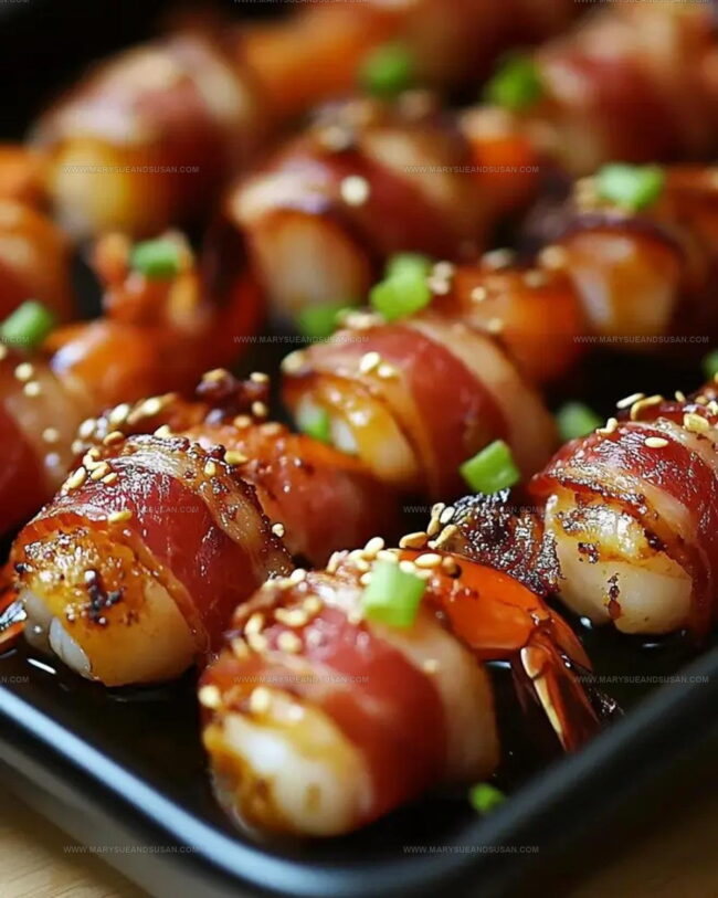 Straightforward Cooking Method for Sweet and Spicy Bacon Wrapped Shrimp