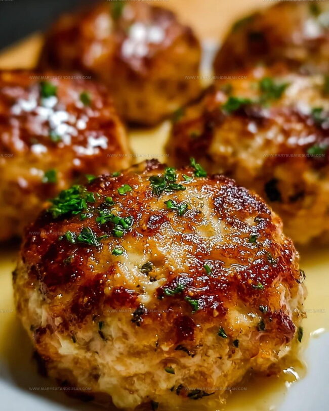 Garlic Parmesan Chicken Meatloaves Directions